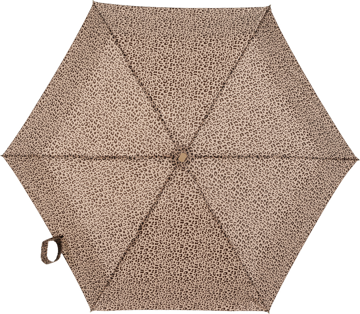 Зонт женский Fulton, механический, 5 сложений, цвет: бежевый, коричневый. L501-2746
