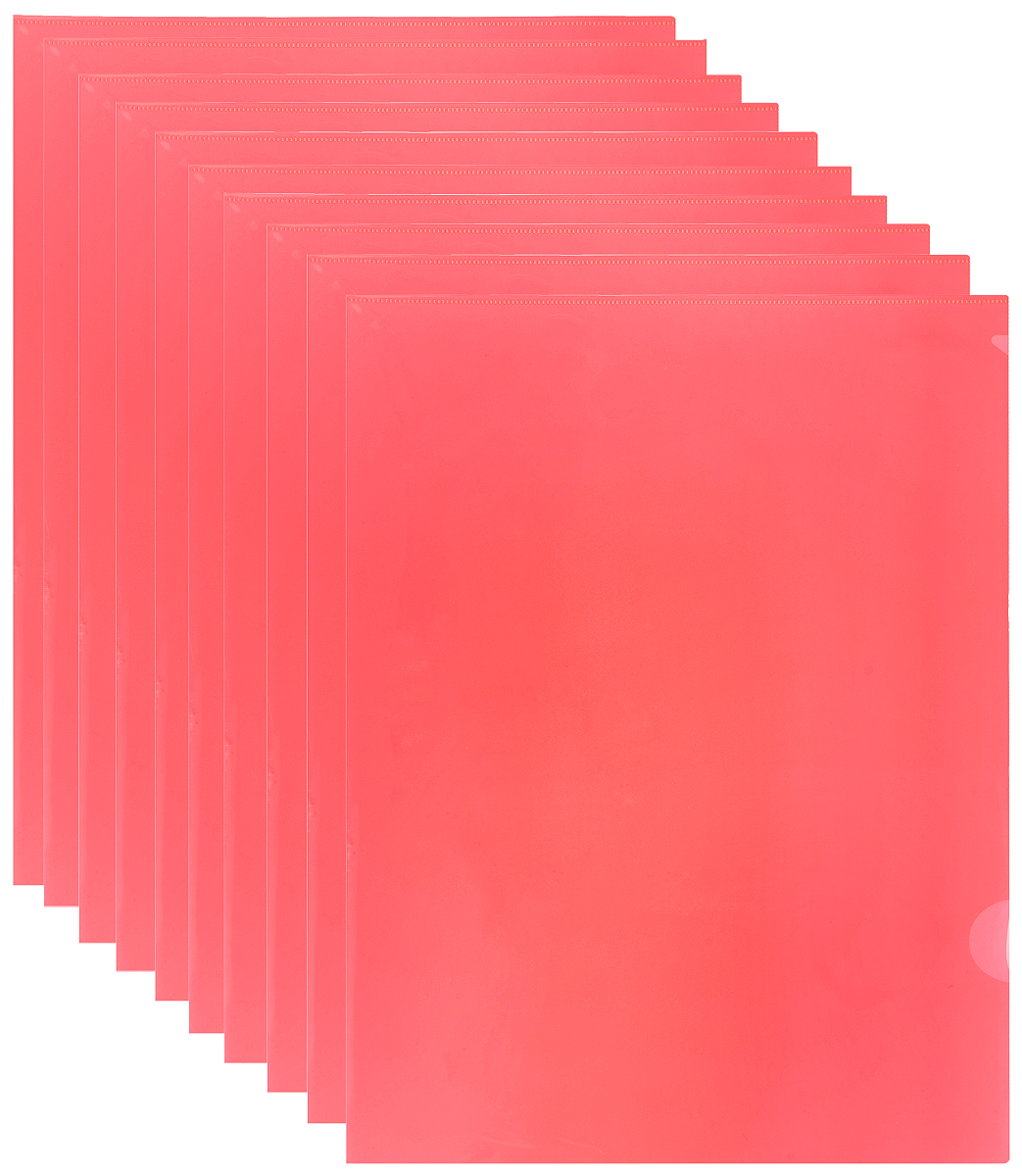 Durable Папка-уголок цвет красный 10 шт