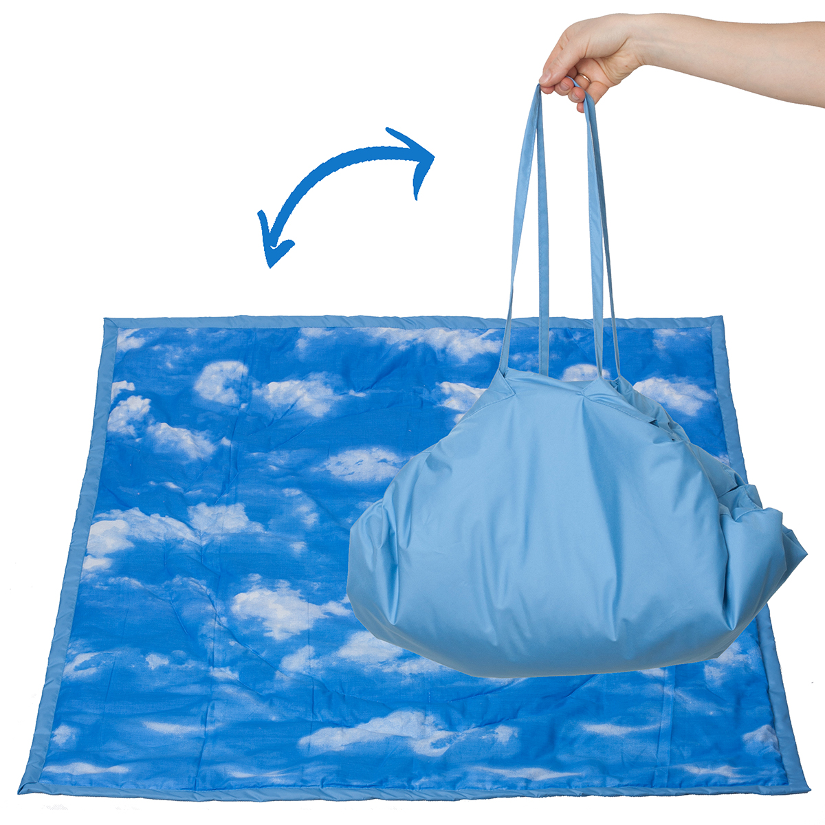 фото Сумка для мамы Чудо-чадо Коврик Переносной коврик-сумка, KTR02-020, голубой