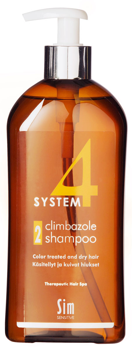 фото SIM SENSITIVE Терапевтический шампунь № 2 SYSTEM 4 Climbazole Shampoo 2, 500 мл