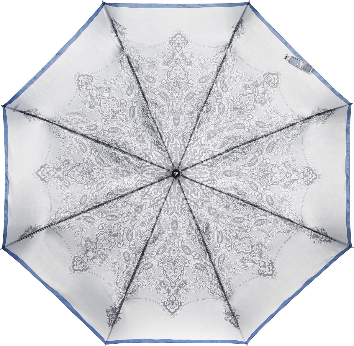 Зонт женский Fabretti, автомат, 3 сложения, цвет: светло-серый. L-16104-3