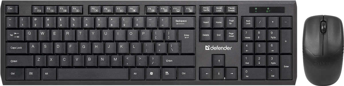 фото Комплект мышь + клавиатура Defender Harvard C-945 RU, Black