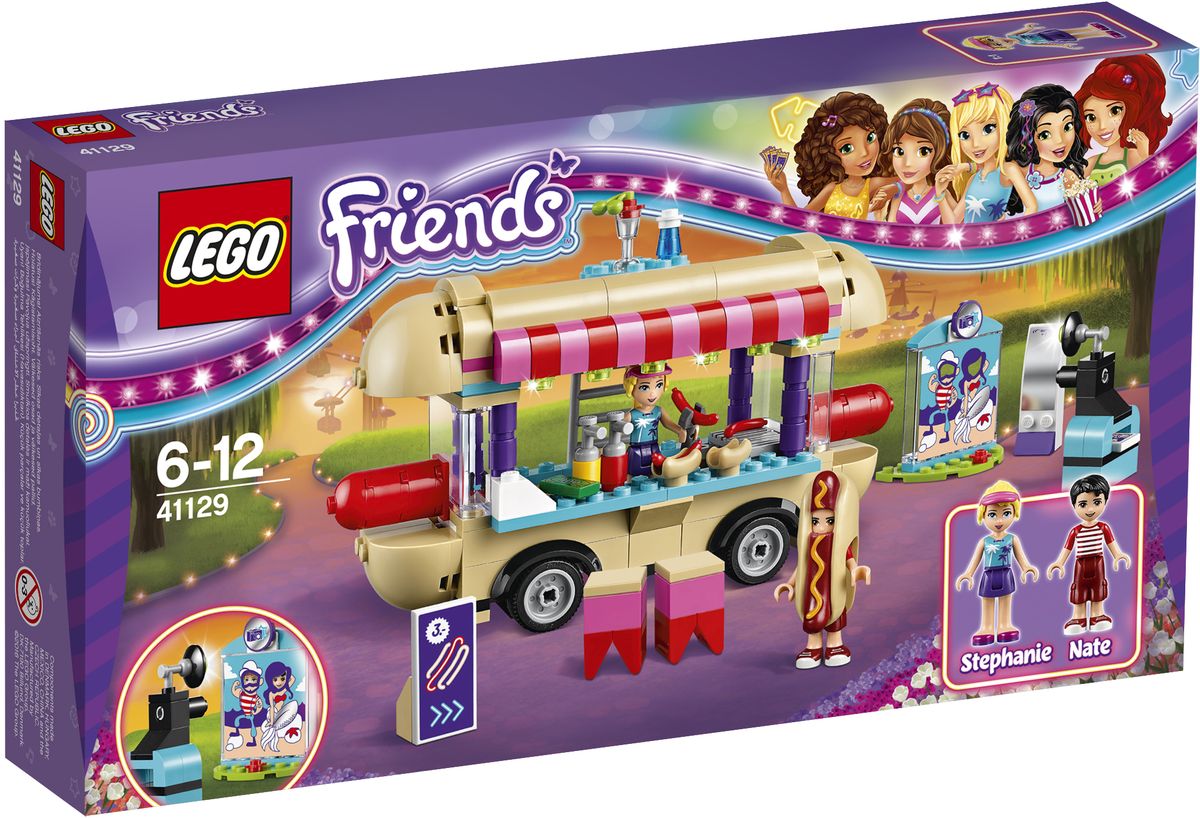 LEGO Friends 41129 Парк развлечений Фургон с хот-догами Конструктор