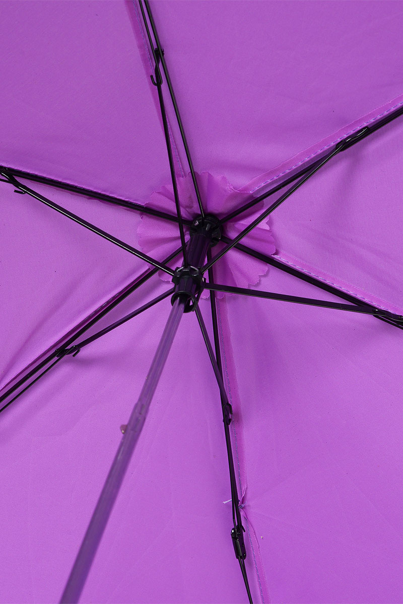 фото Зонт детский Эврика "Баклажан", механика, 2 сложения, цвет: фиолетовый. 96775