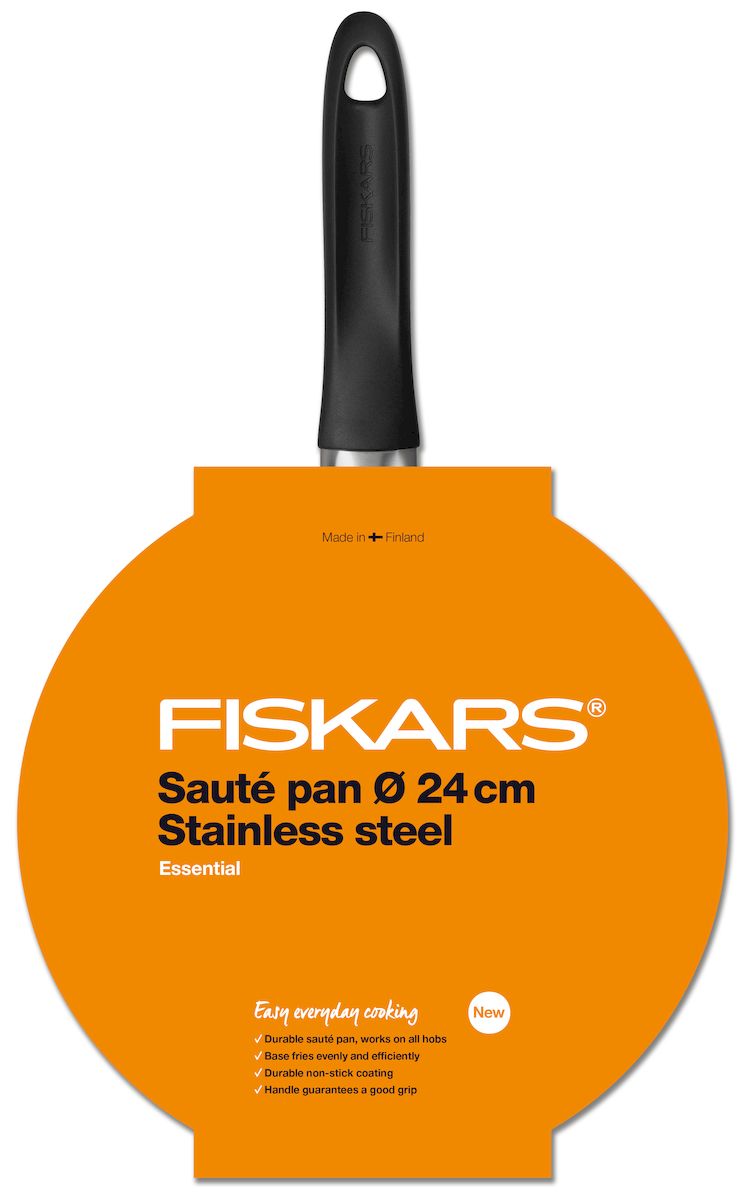 фото Сотейник Fiskars "Essential", с антипригарным покрытием. Диаметр 24 см