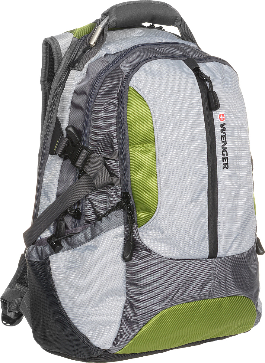 фото Рюкзак Wenger "Large Volume Daypack", "Large Volule Daypack", цвет: зеленый, серый, 43 х 32 х 18 см, 30 л