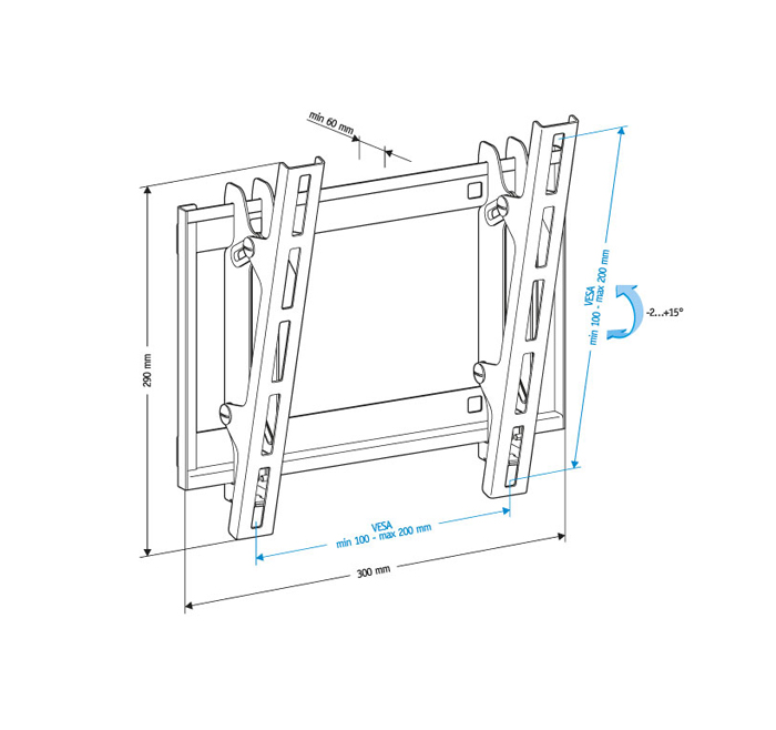 фото Holder LCD-T2609-B, Black кронштейн для ТВ