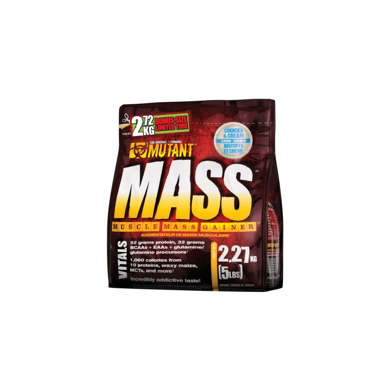 Характеристики Гейнер Mutant "Mass", печенье с кремом, 2270 г ...