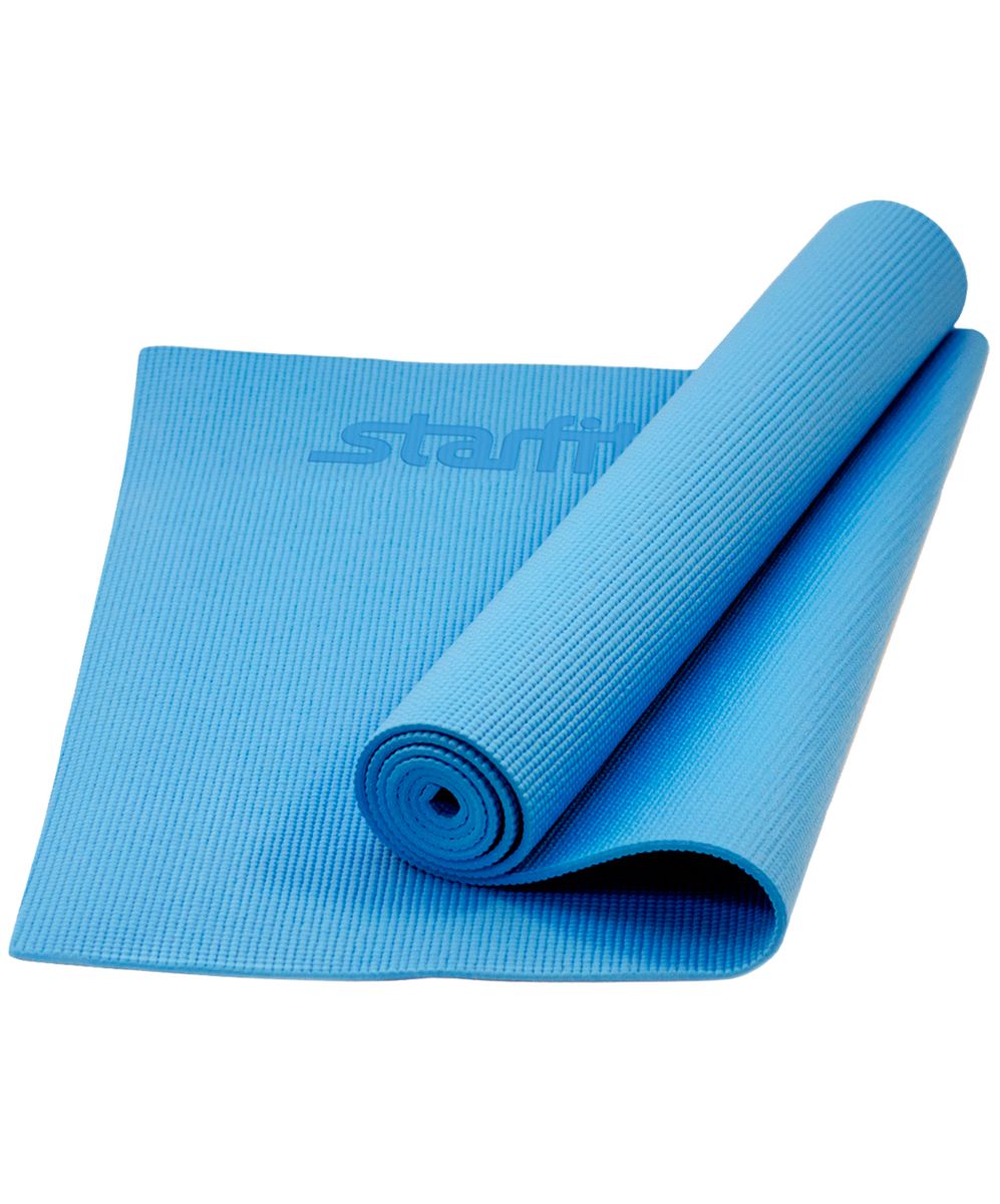 фото Коврик для йоги Starfit "FM-101", цвет: синий, 173 х 61 х 0,4 см