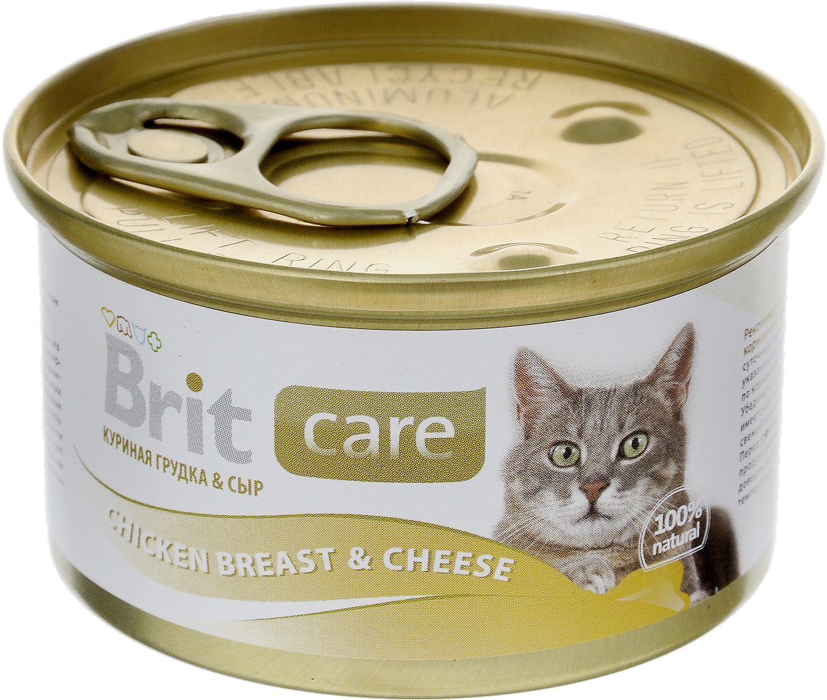 фото Консервы для кошек "Brit Care", с куриной грудкой и сыром, 80 г