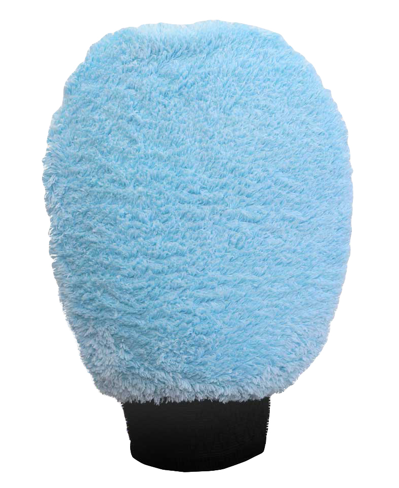 Варежка для мойки и полировки автомобиля Azard "Mitten Polish & Clean", цвет: голубой, 15 х 25 см