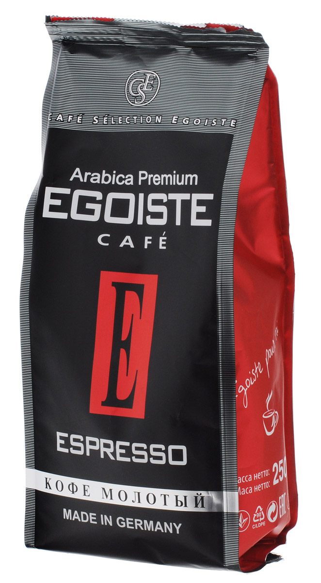 Озон кофе эгоист в зернах. Кофе Egoiste Espresso 250г. Egoiste Espresso молотый. Кофе Egoiste Espresso/эгоист эспрессо молотый 250г. Кофе эгоист эспрессо молотый 250 грамм.