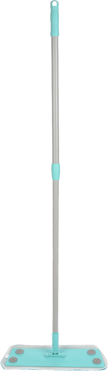 фото Швабра You'll love "Top Class", с телескопической ручкой, цвет: бирюзовый, серый, 77-125 см