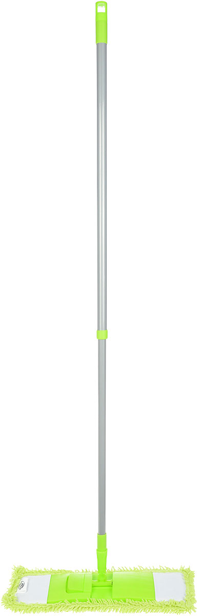 фото Швабра Мультидом "Чистюля", с телескопической ручкой, цвет: салатовый, длина ручки 82-139 см