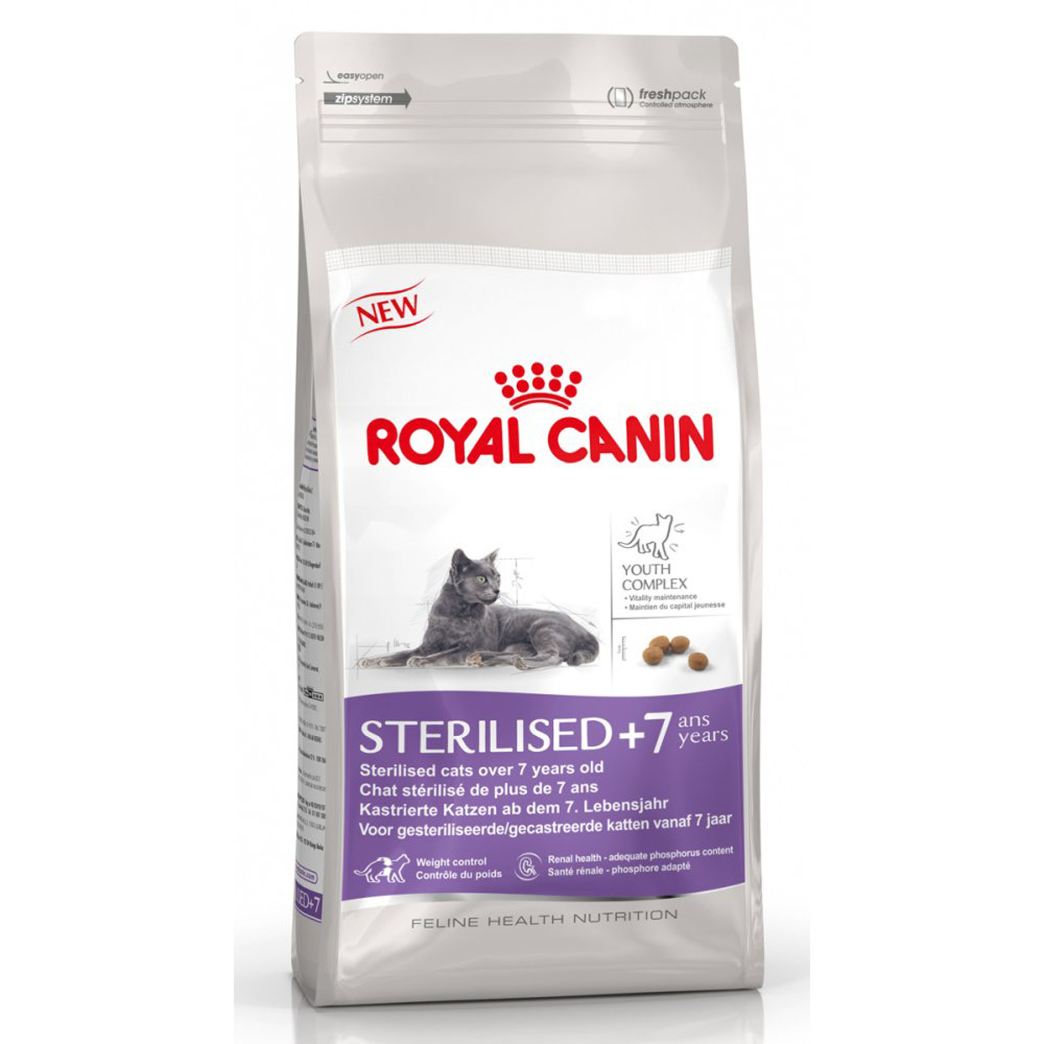 фото Корм сухой Royal Canin "Sterelised 7+", для кастрированных котов и стерилизованных кошек, 400 г