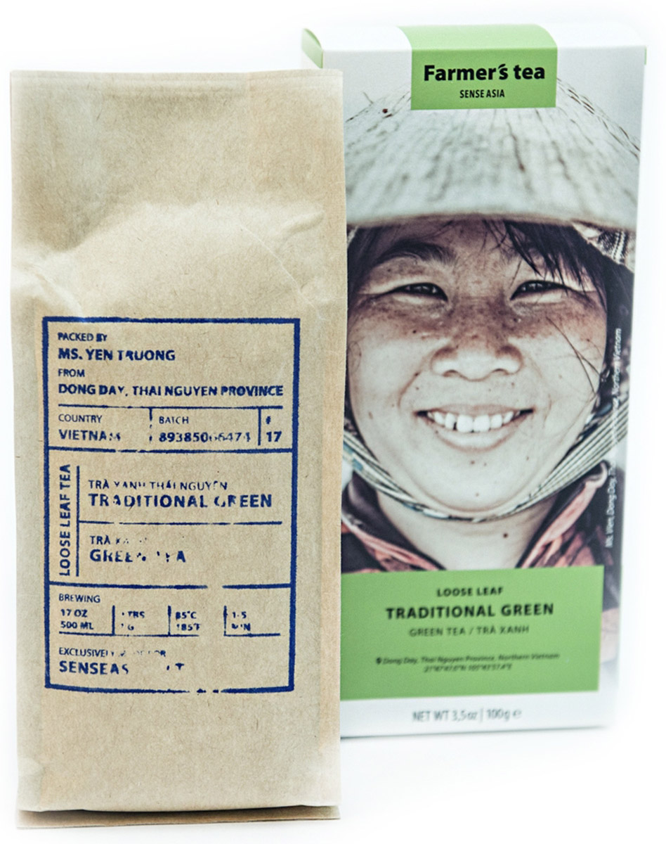 фото Sense Asia Farmer's Tea collection традиционный зеленый чай, 100 г