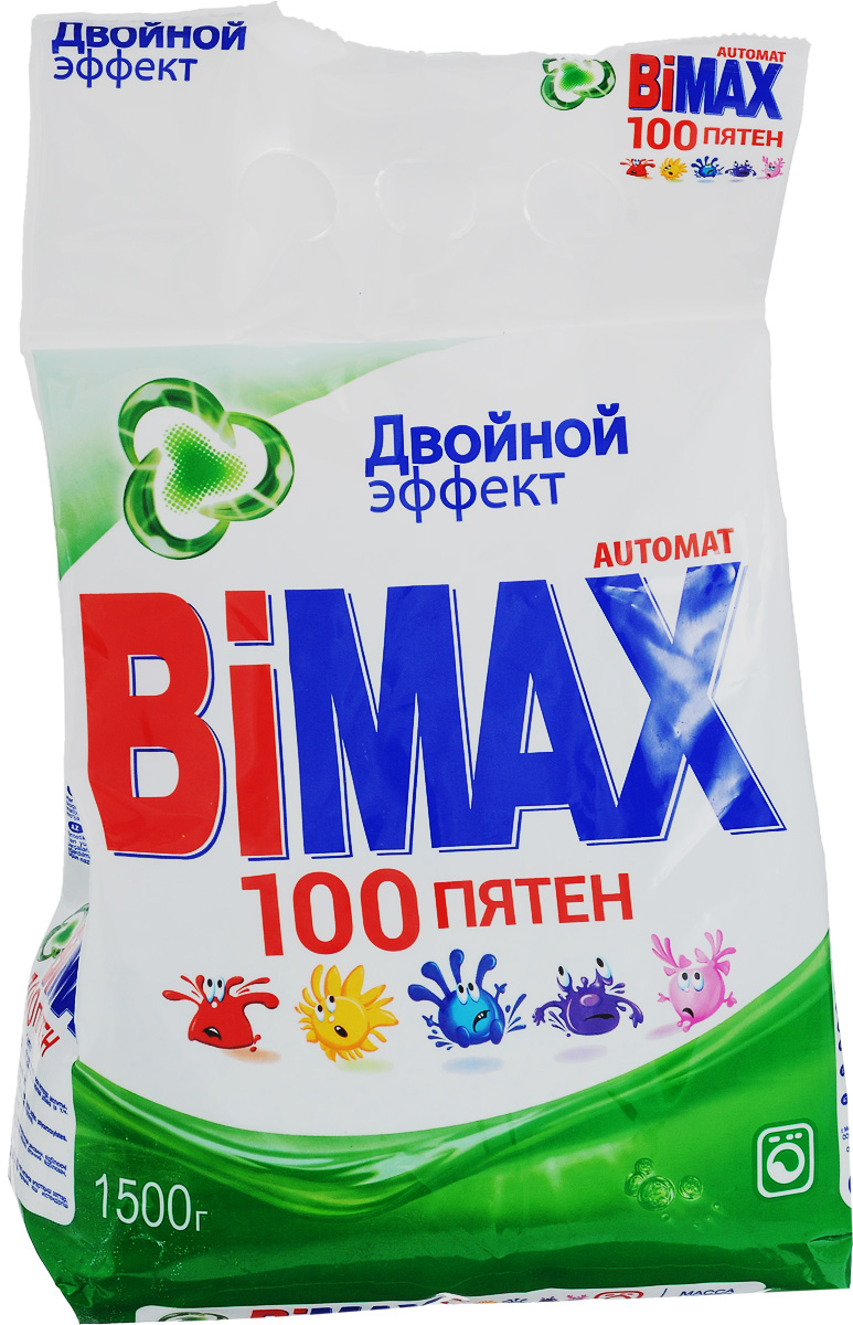 фото Стиральный порошок BiMAX "100 пятен", автомат, 1,5 кг