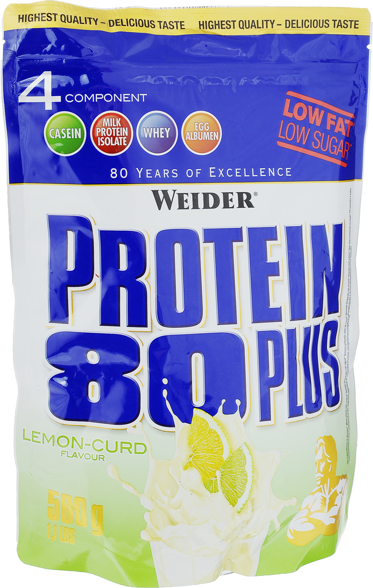 Характеристики Протеин Weider "Protein 80 Plus", лимон-творог, 500 г ...