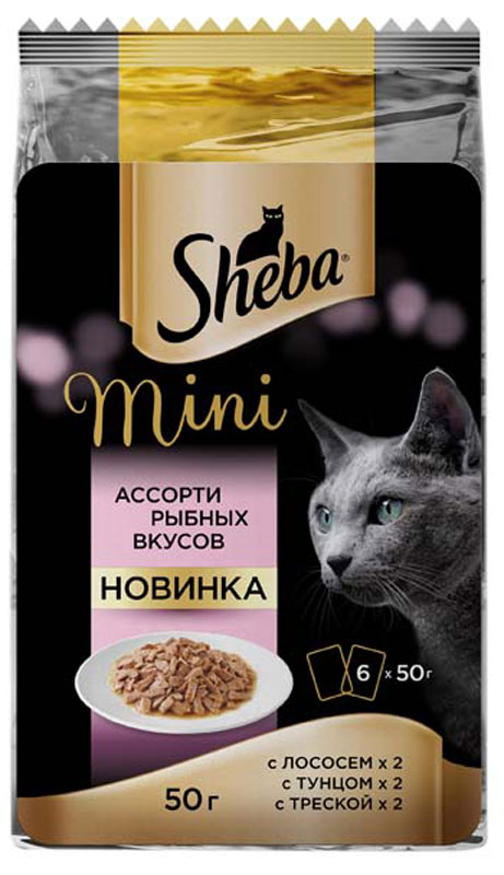 Sheba консервы для кошек сочный тунец в нежном соусе