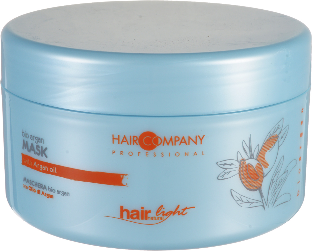 фото Hair Company Маска для волос с био маслом Арганы Professional Light Bio Argan Mask 500 мл Hair company professional