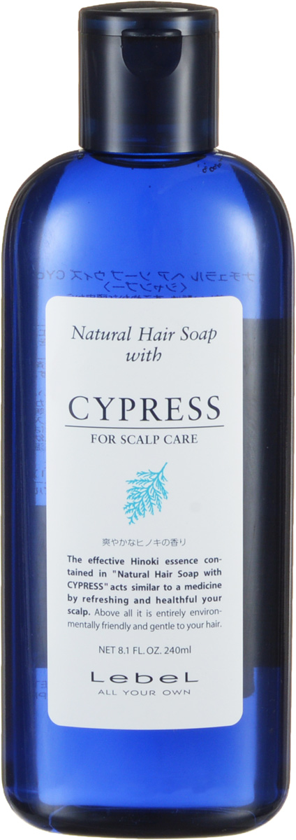 Lebel Natural Hair Шампунь с хиноки (японский кипарис) Soap Treatment Shampoo Cypress, 240 мл