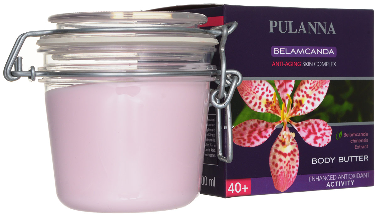 фото Pulanna Масло для тела с подтягивающим эффектом на основе беламканды - Body Butter 200 мл