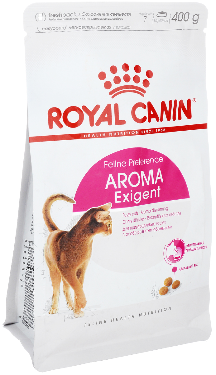 фото Корм сухой Royal Canin "Аroma Exigent" для привередливых кошек с особо развитым обонянием, 400 г