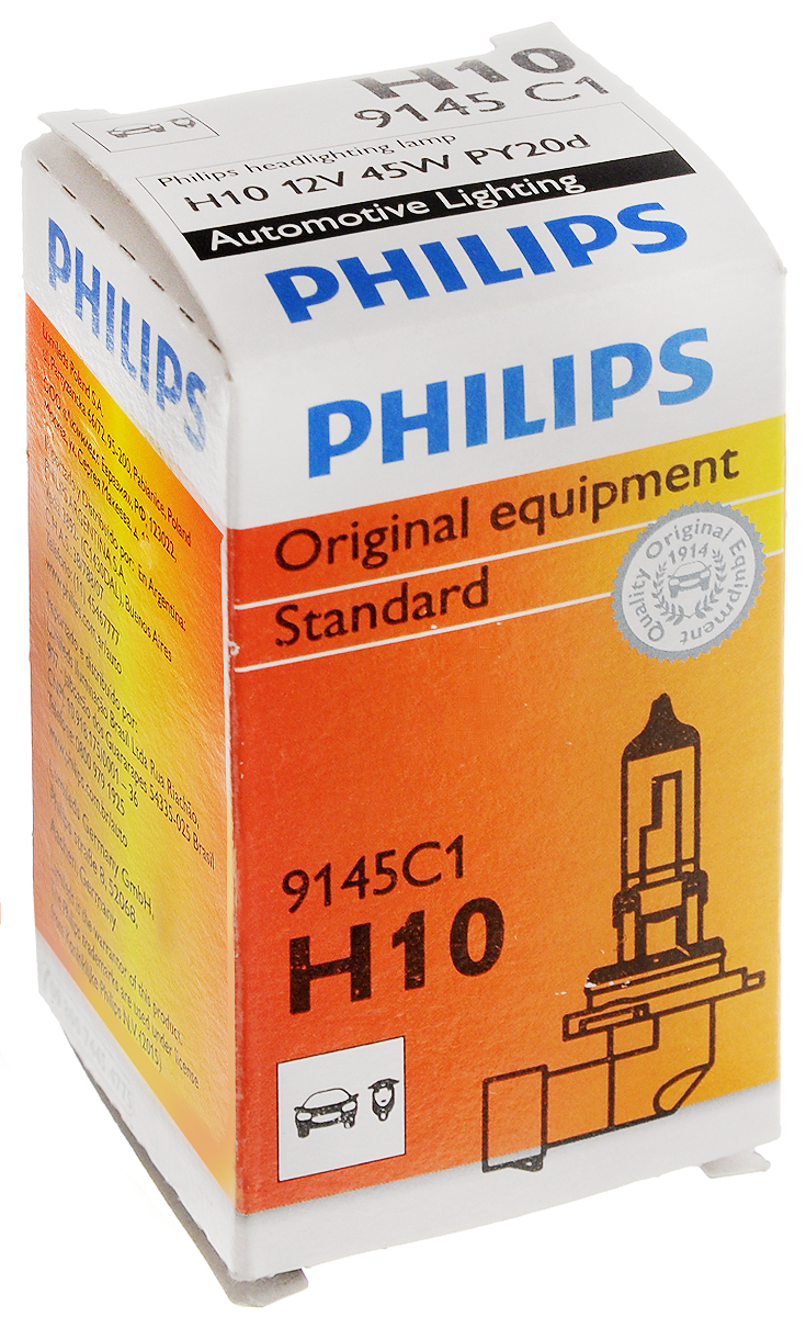 фото Галогенная автомобильная лампа Philips H10 12V-45W (PY20d) 9145C1