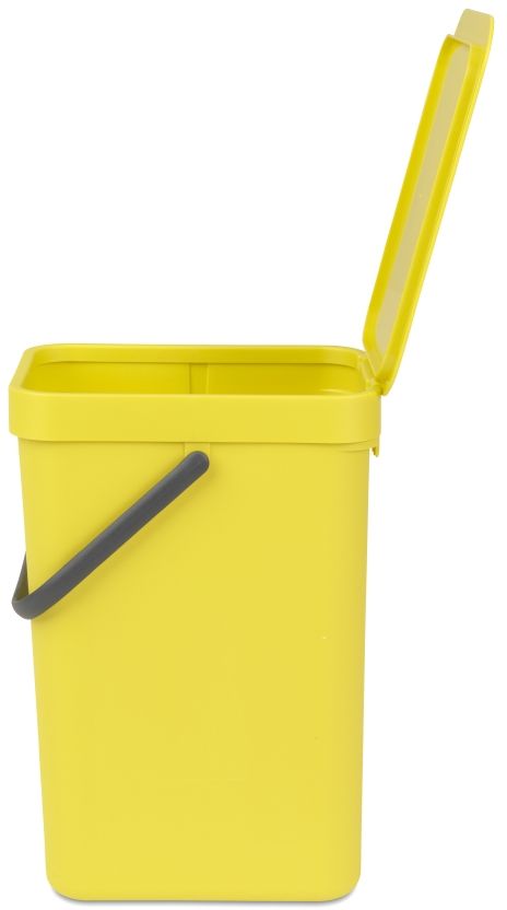 фото Ведро мусорное Brabantia "Sort & Go", встраиваемое, цвет: желтый, 12 л. 109768