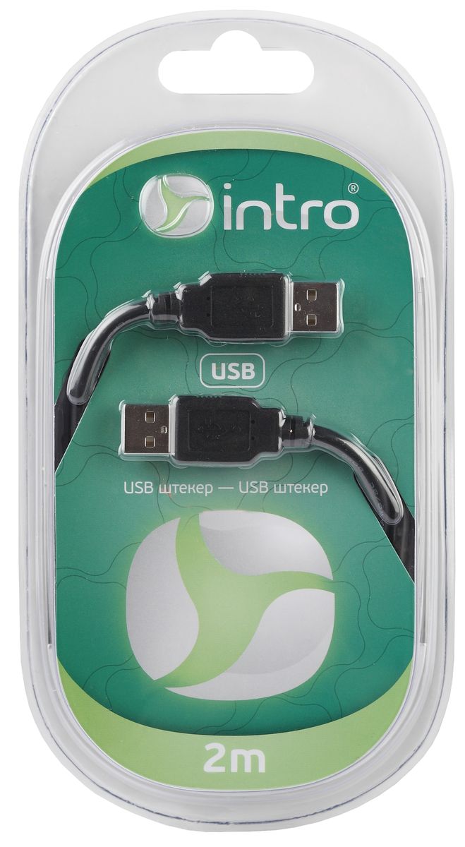 фото Intro USB 2001101, Black кабель (2 м)