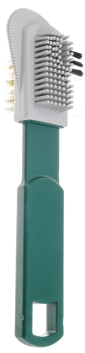 фото Щетка для замши Collonil "Combi Burste", с железным ворсом, цвет: зеленый