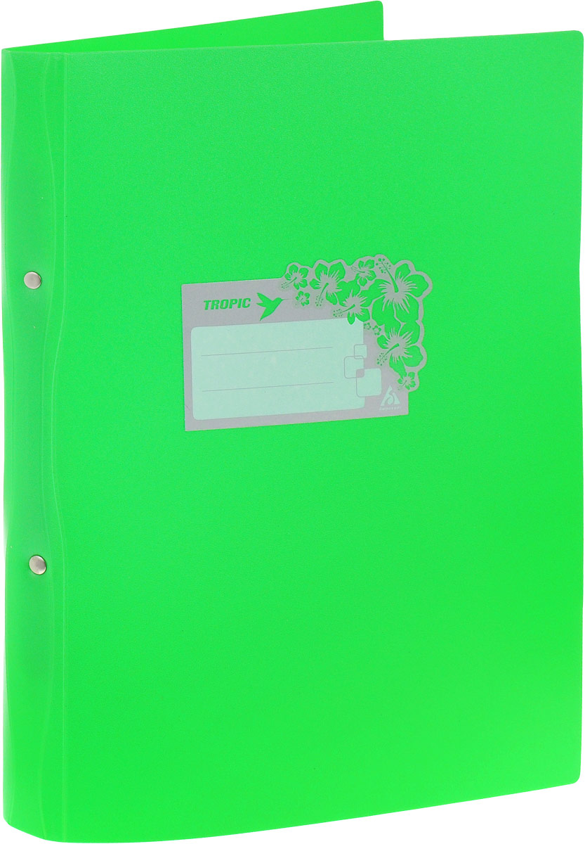 Бюрократ Папка-скоросшиватель Tropic формат А4 цвет зеленый