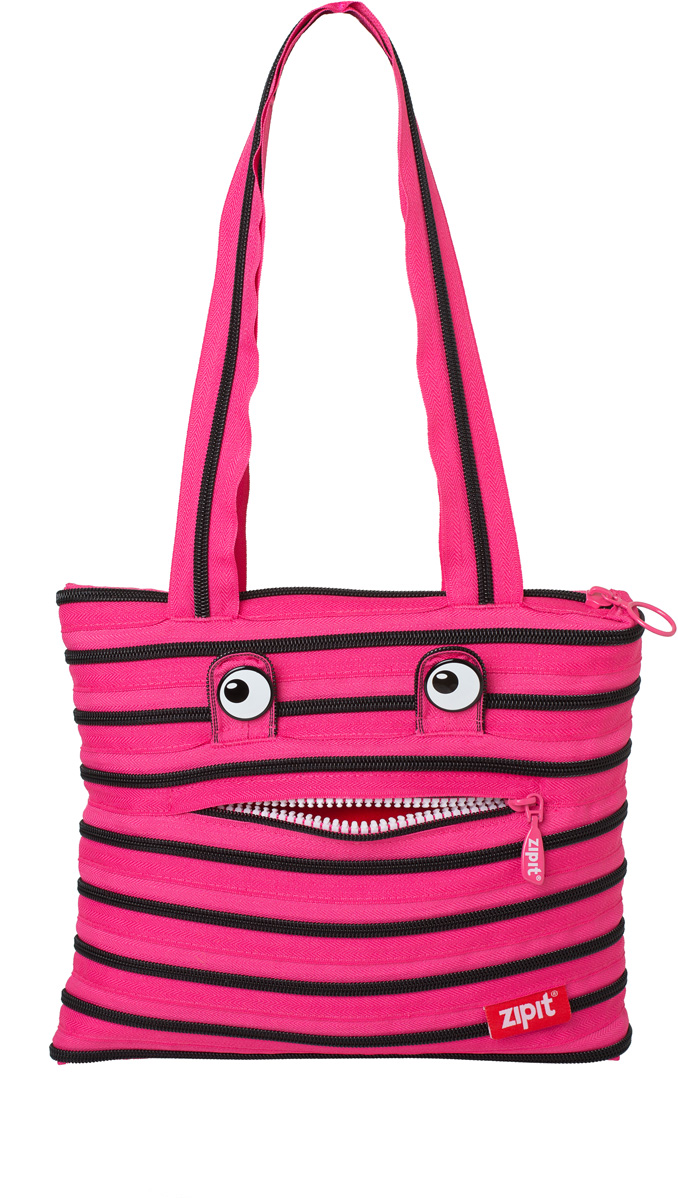 фото Zipit Сумка Monster Tote Beach Bag цвет розовый черный