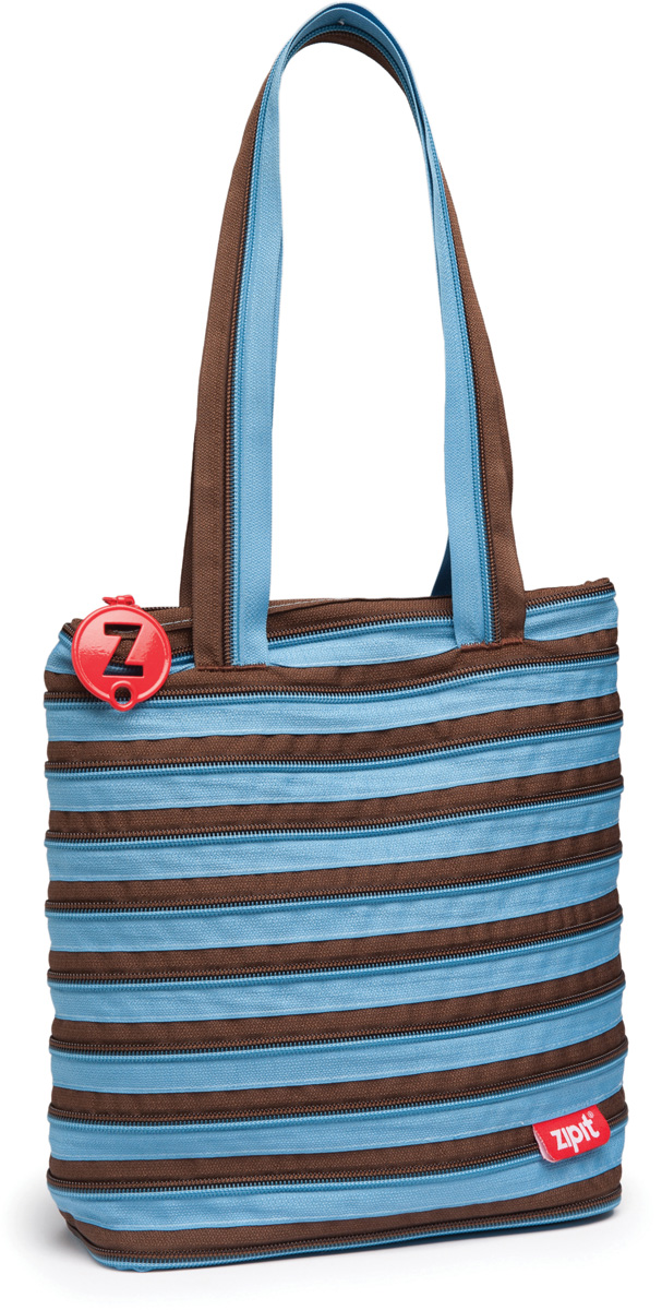 фото Zipit Сумка Premium Tote Beach Bag цвет: голубой, коричневый. ZBN-4