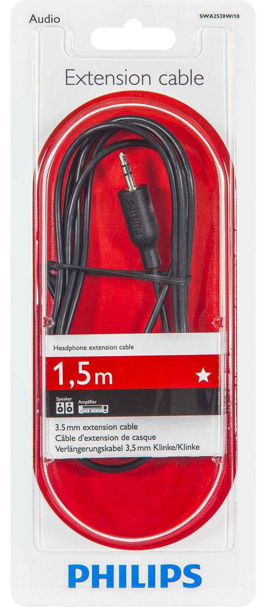 фото Philips SWA2528W/10 удлинительный кабель для наушников, 1.5 м