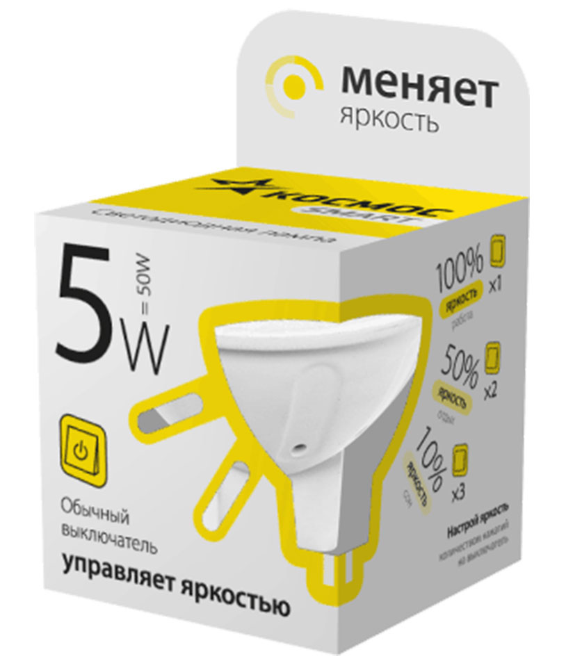 Светодиодная Лампочка Космос Лампа светодиодная Космос "Smart", 3 ...