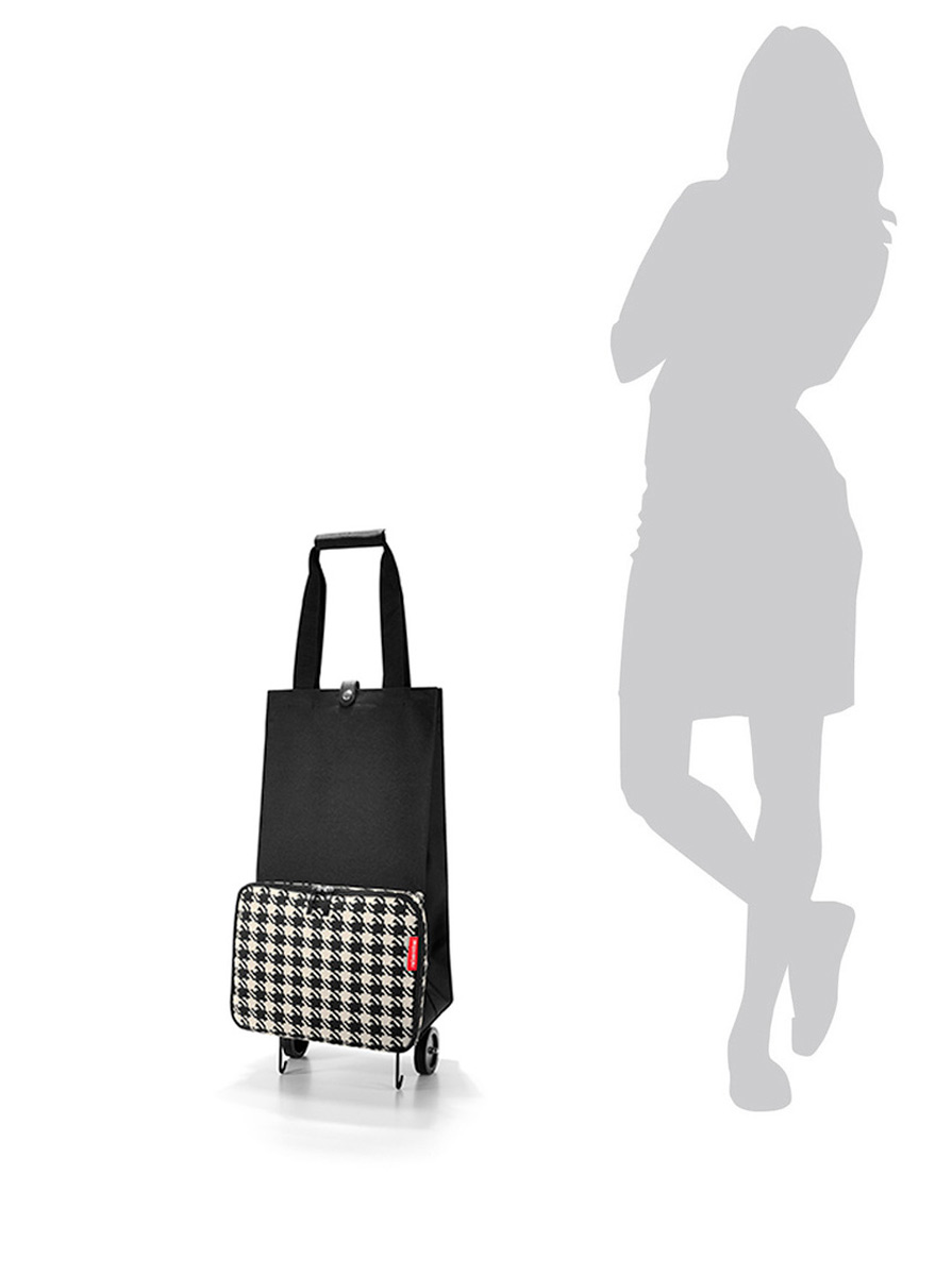 фото Сумка на колесиках Reisenthel Foldabletrolley fifties black, цвет: черный. HK7028