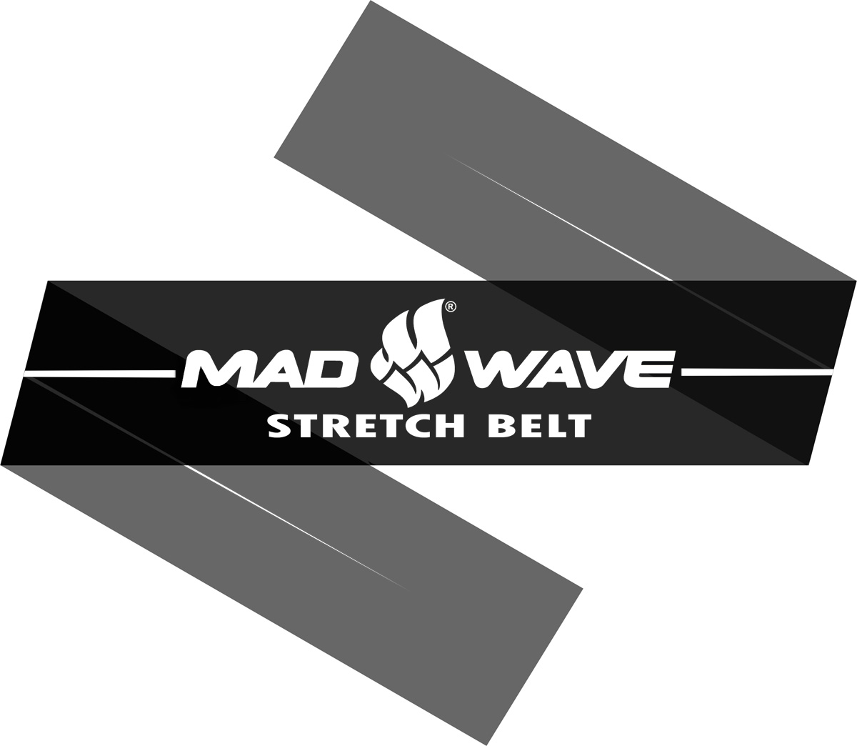 фото Эспандер Mad Wave "Stretch Band", цвет: черный, 150 см х 15 см х 0,04 см Madwave