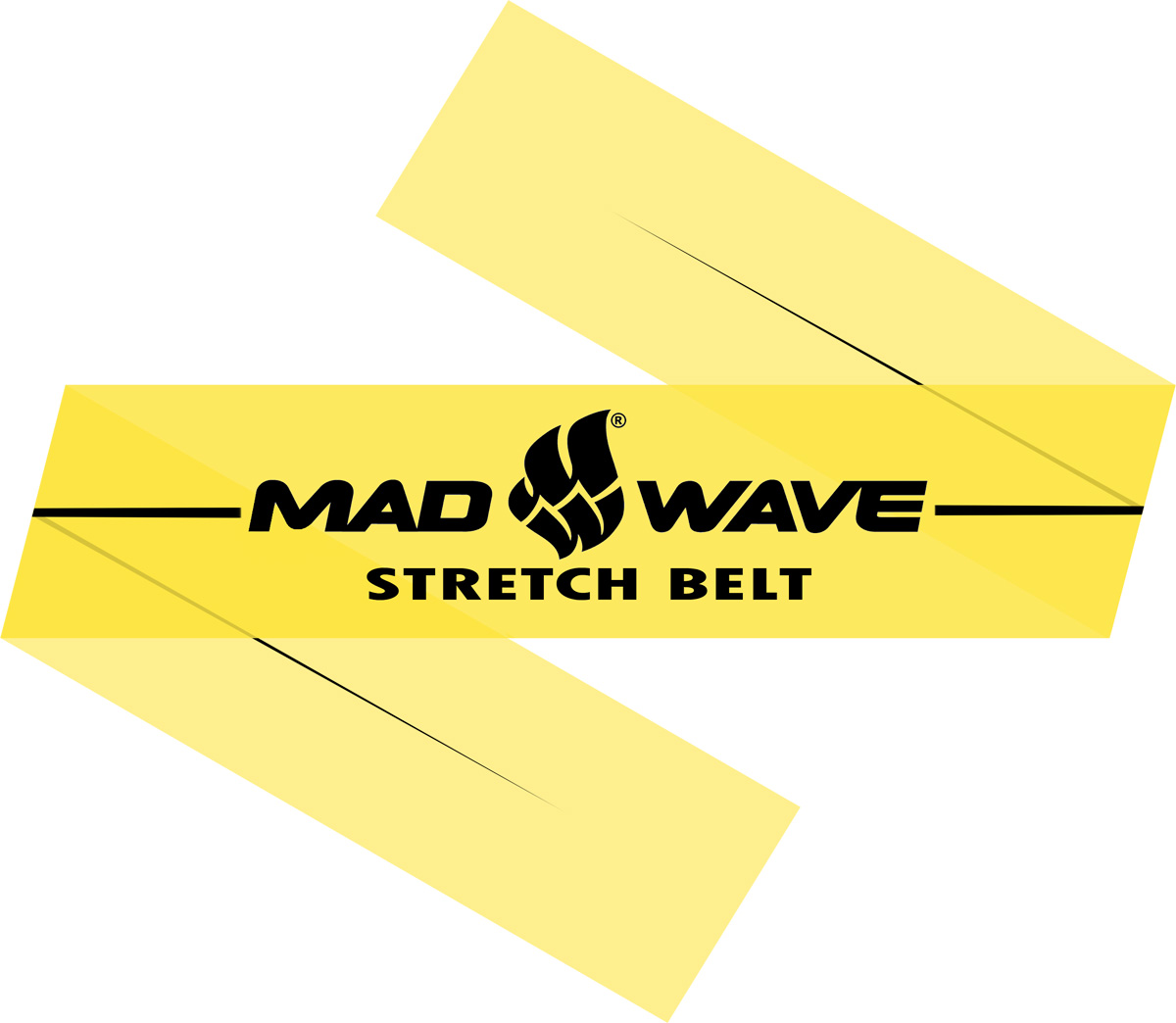 фото Эспандер Mad Wave "Stretch Band", цвет: желтый, 150 см х 15 см х 0,02 см Madwave