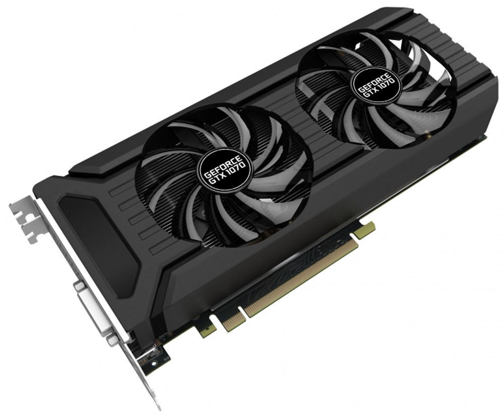 фото Видеокарта Palit GeForce GTX 1070 Dual 8GB, NE51070015P2-1043D