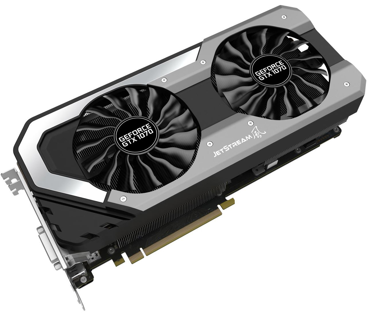 фото Видеокарта nVidia GeForce GTX1070 Palit Super JetStream PCI-E 8192Mb, NE51070S15P2-1041J