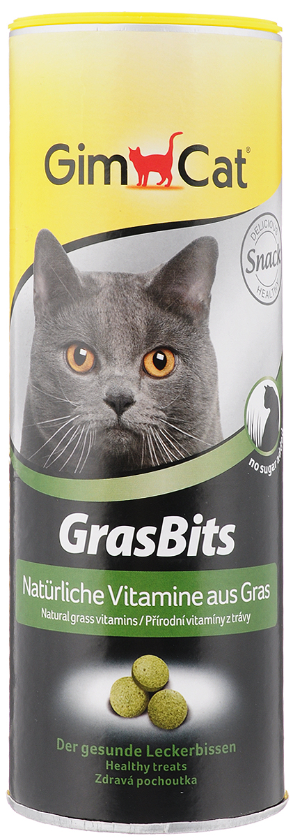 фото Лакомство для кошек GimCat "GrasBits", с травой, 425 г