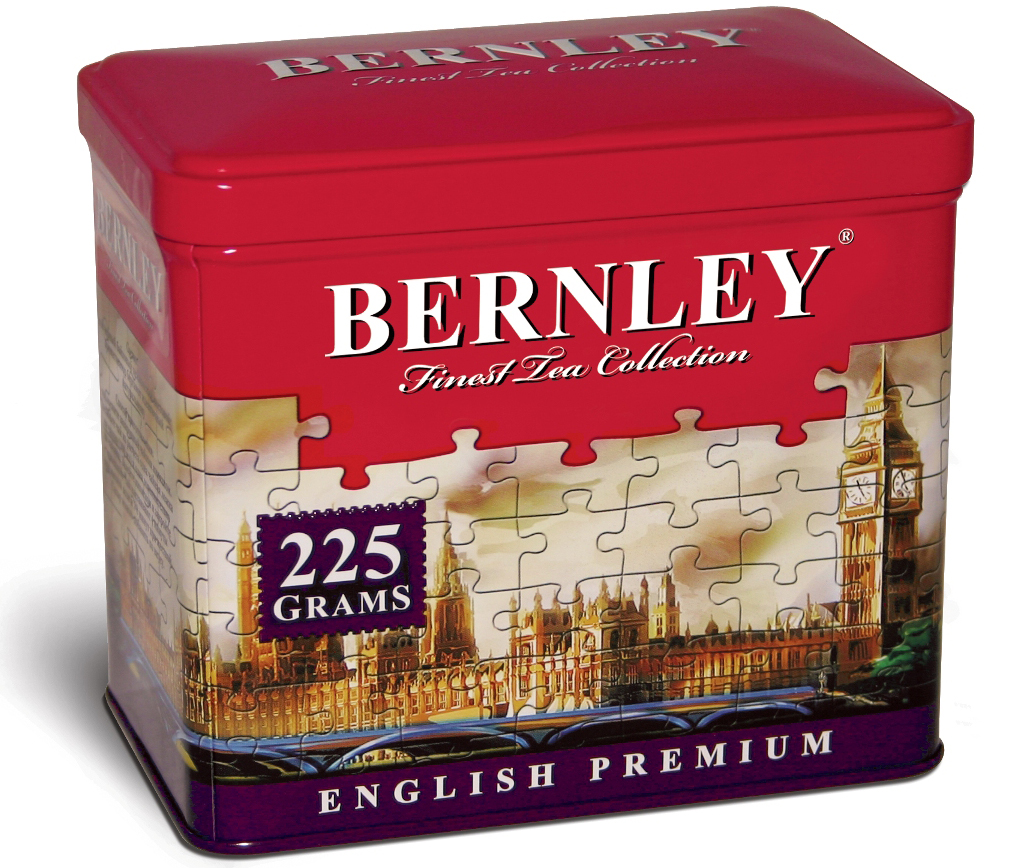 Bernley English Premium листовой ароматизированный чай, 225 г (ж/б ...