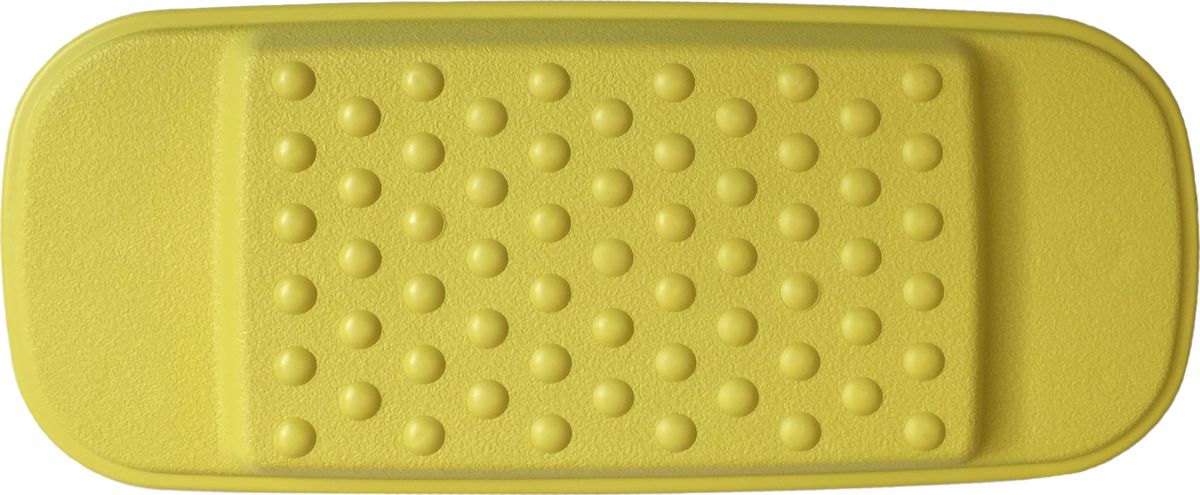 фото Подушка для ванны "Ridder", на присосках, цвет: желтый, 29 х 13,5 х 2 см