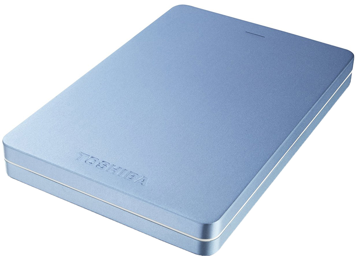 фото Toshiba Canvio Alu 1TB, Blue внешний жесткий диск (HDTH310EL3AA)