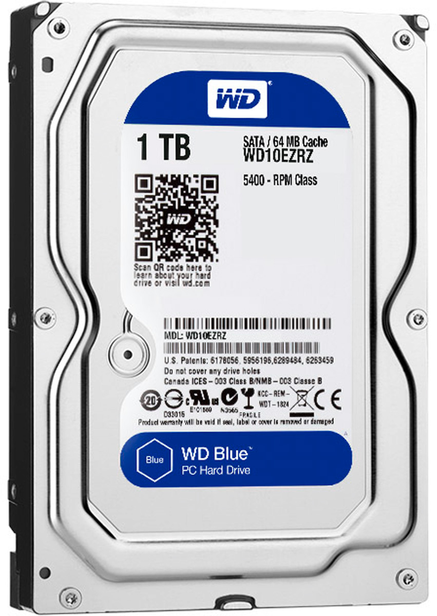 фото WD Blue 1TB внутренний жесткий диск (WD10EZRZ)