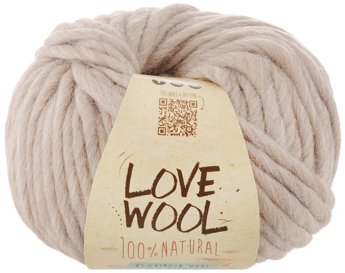 фото Пряжа для вязания Katia "Love Wool", цвет: крем-брюле (119), 50 м, 100 г