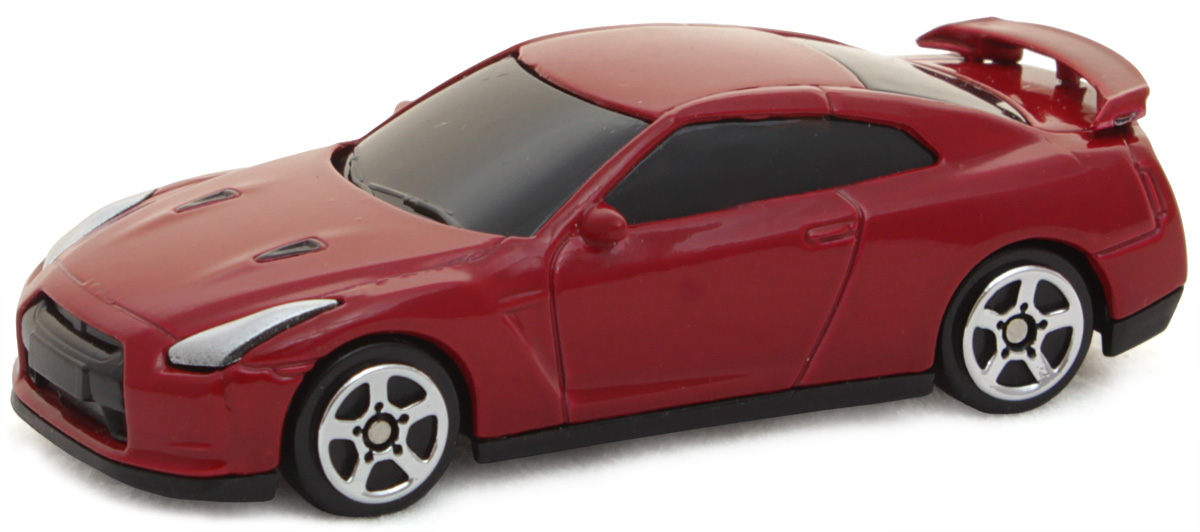 Рыжий Кот Модель автомобиля Nissan GT-R цвет красный белый