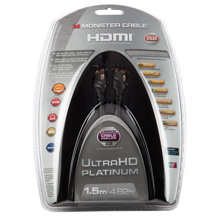 фото Monster UltraHD Platinum кабель HDMI 1,5 м