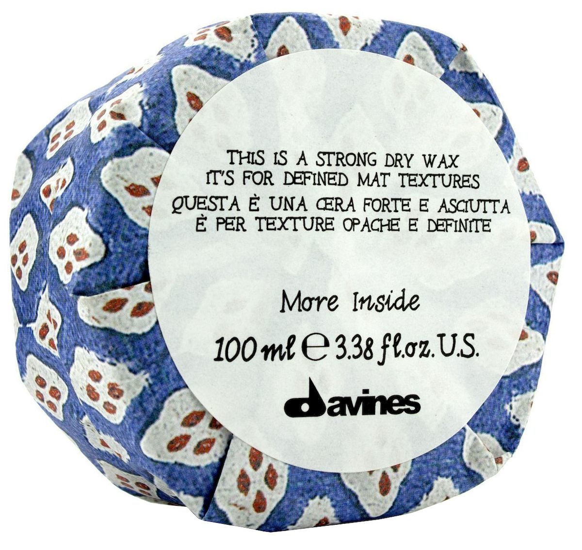 Davines Сухой воск для текстурных матовых акцентов More Inside Strong Dry Wax, 100 мл